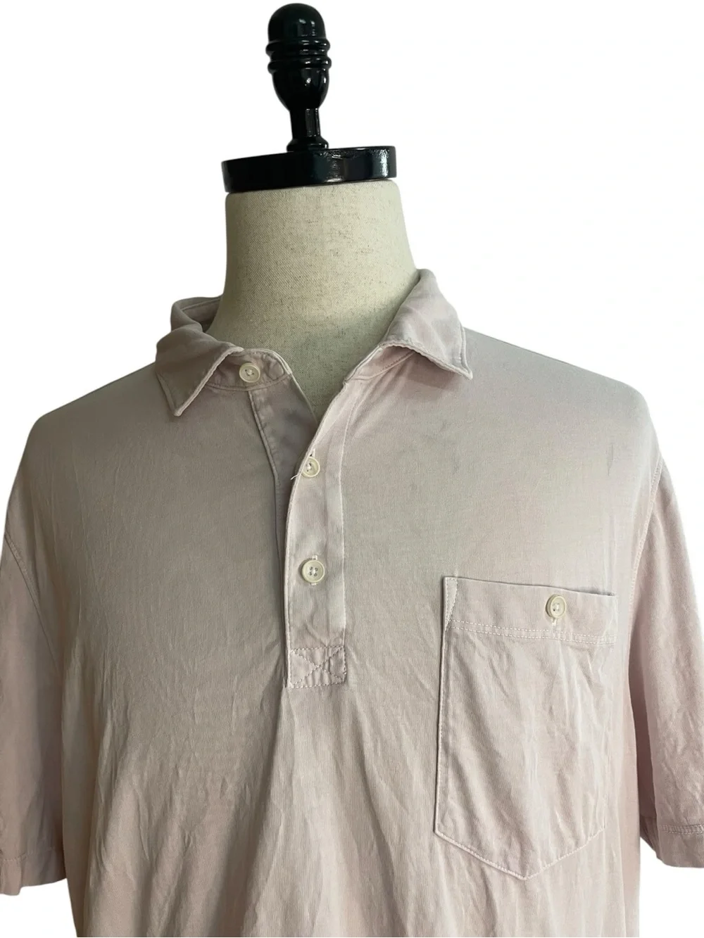 UNTUCKit Drammond Vintage Wash Polo Pink